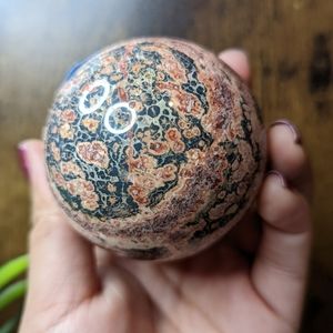 🐆 leopard Jasper sphere 🐆